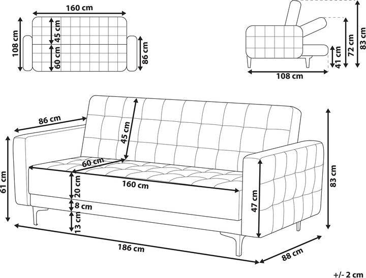 Actual product image Beliani Aberdeen (3-seater)