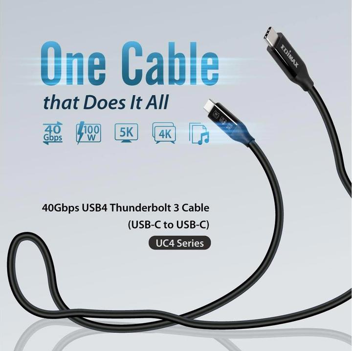 Produktbild edimax USB C — USB C (3 m, USB 4.0, 100 W)