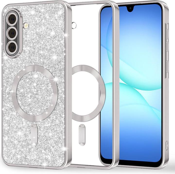 Actual product image Techsuit - Luxury Glitter MagSafe - Samsung Galaxy A17 5G - Silver (Samsung Galaxy A17)