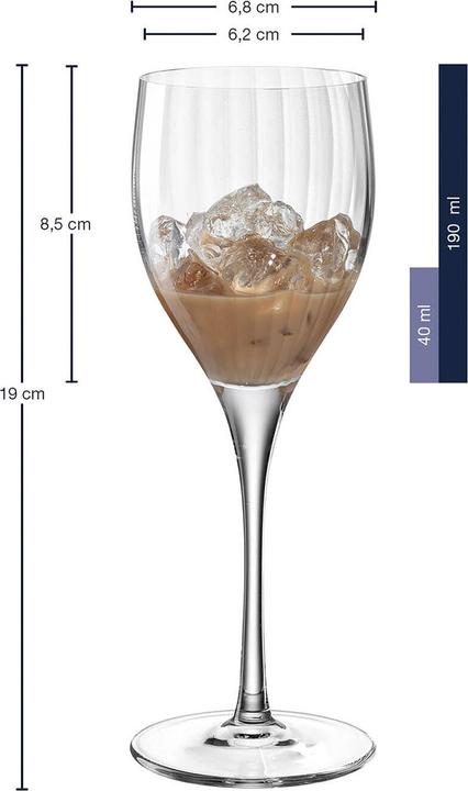 Produktbild Leonardo Likörglas Poesia 190 ml, 6 Stück, Transparent (1.90 dl, 6x, Likörgläser + Grappagläser)