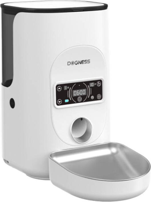 Immagine prodotto Dogness F17 Distributore intelligente di cibo da 4L con contenitore in acciaio inox (bianco) (4 l)