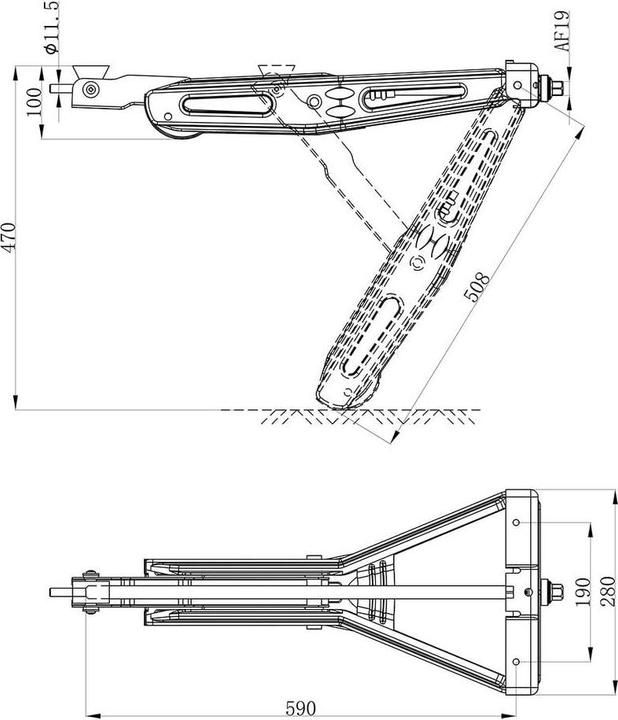 Actual product image ProPlus Trailer parking support 1 pc.