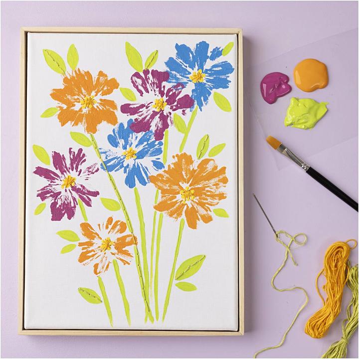 Image du produit Creativ Company Leinwand mit Rahmen, 30x30cm (31.20 x 2.30 cm)
