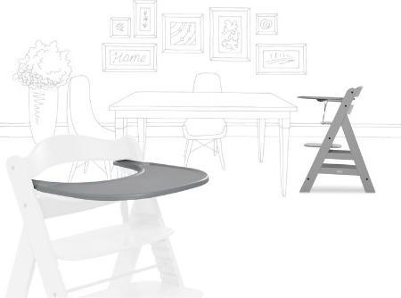 Produktbild Hauck Alpha Click Tray Grey