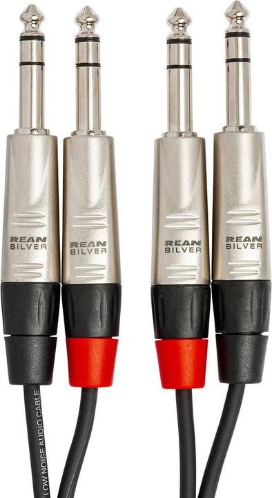 Image du produit Hosa - PRO Cable 2 x TRS 6.35mm - 2 x TRS 1.5m (1.50 m)