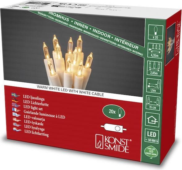 Produktbild Konstsmide LED Minilichterkette 20flg m.Schalter 6301102 (4.35 m)
