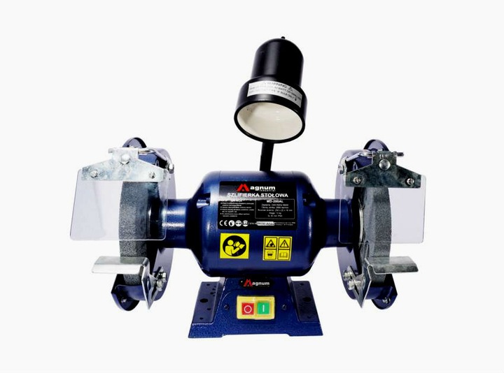 Actual product image SZLIFIERKA STOŁOWA Z LAMPKĄ 550W 230V 200x20x16 (550 W)