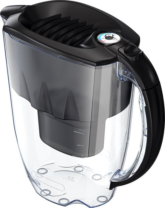 Produktbild Aquaphor Filter jug Amethyst 2.8 l with timer + B25 Maxfor plus water filter cartridge, juodas (2.80 l)