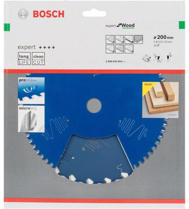 Produktbild Bosch Professional Zubehör Kreissägeblatt Expert for Wood, 200 x 32 x 2,8 mm, 24