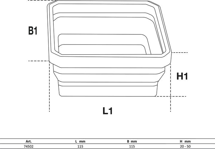 Nährwerte und Zutaten BGS Magnet-Haftschalen-Satz | Silikon | faltbar | 115 x 115 x 50 mm | 4-tlg.