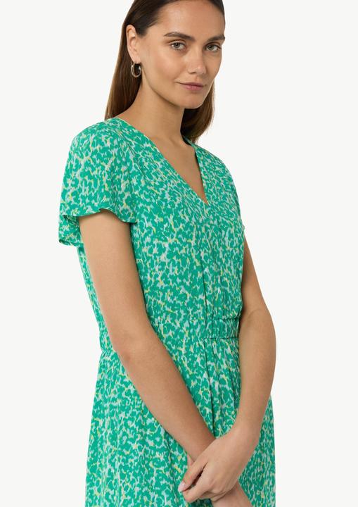 Image du produit Comma Kleid Tailliertes Kleid mit fixiertem Wickel-Oberteil (40)