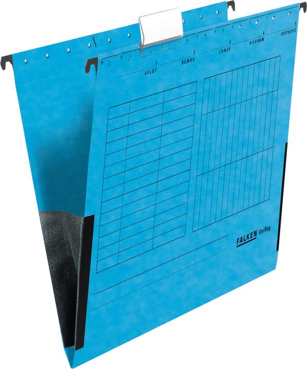 Produktbild Falken Hängetasche UniReg DIN A4 230g/m² Manilakarton recycelt blau 5 St./Pack. (A4, 5x)