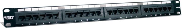 Actual product image Trendnet TC-P24C6 Patch Panel 24-port Cat6 Unshielded