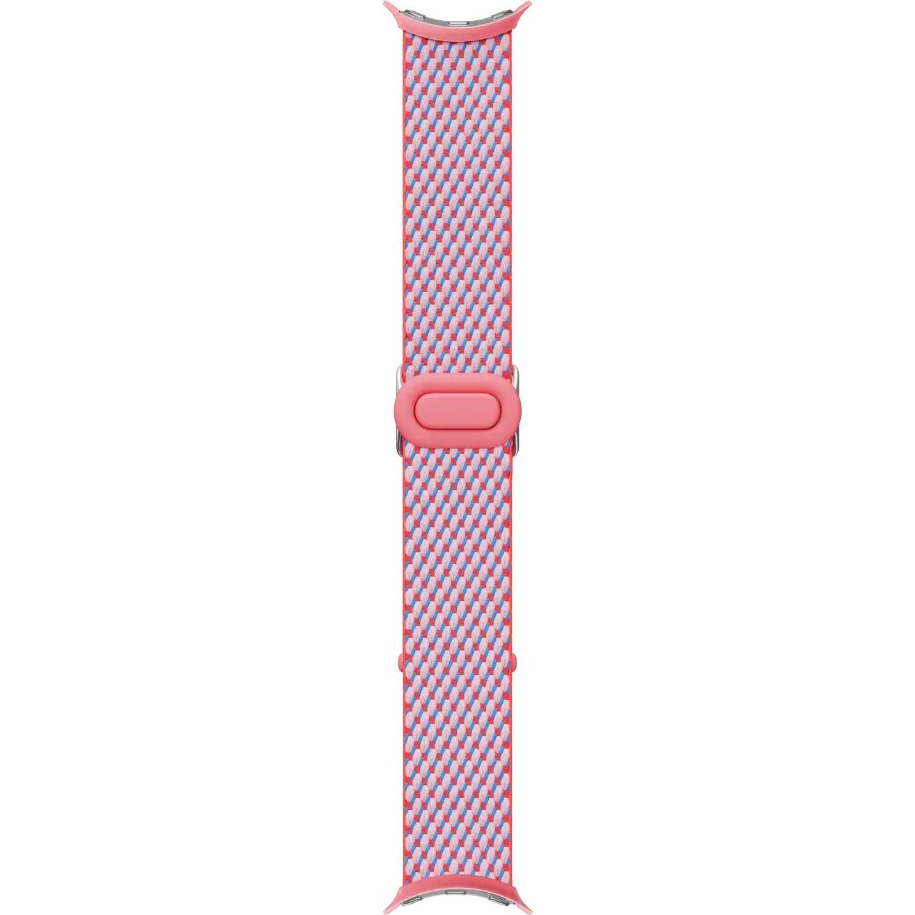 Thumbnail - Google Pixel Watch 3 (41mm), Woven Band, Peony (Edelstahl, Kunststoff, recyceltes Polyester-Garn), Uhrenarmband, Rosa