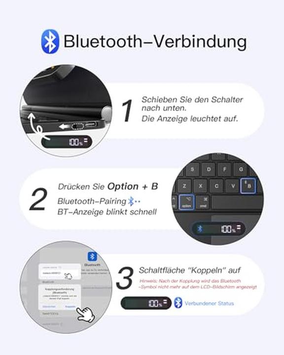 Actual product image Inateck Keyboard iPad 09121 black gray (KB09121 black gray) (DE, IPad Pro 11)