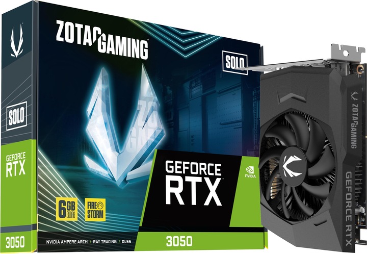 Actual product image Zotac GeForce RTX 3050 Solo (6 GB)