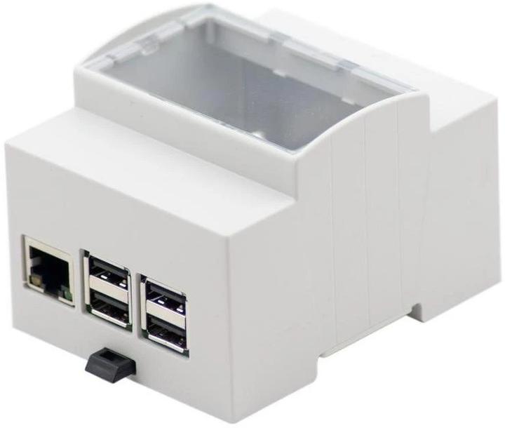 Produktbild Raspberry Pi Hutschienen Gehäuse für 3, 2B, B+ RB-Case+07