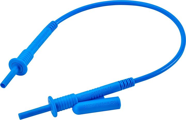 Chauvin Arnoux P01295516 HV test lead 5 kV 35cm with axial socket blue 1pce.