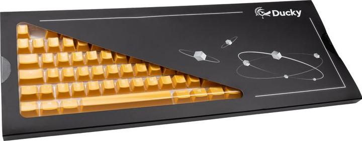 Actual product image Ducky PBT Double-Shot Keycap Set Yellow