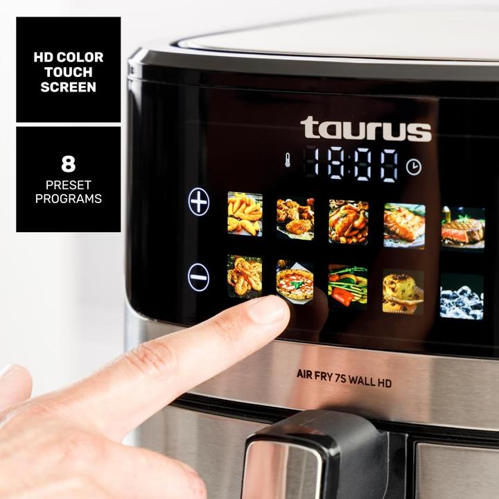Immagine prodotto Taurus Digitaler Heissluftfritteuse mit 8 Programmen, HD-Display und Wandhalterung