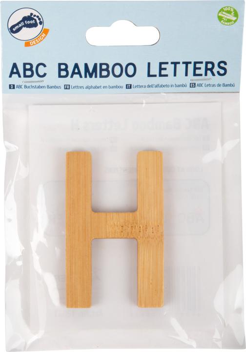 Actual product image small foot ABC letters H