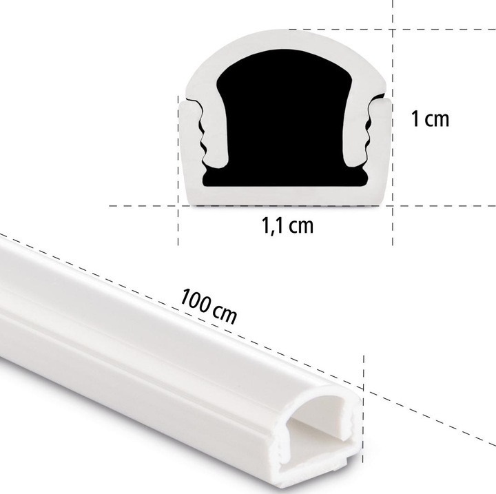 Produktbild Hama Kabelkanal (Kabelkanal, 100 cm)
