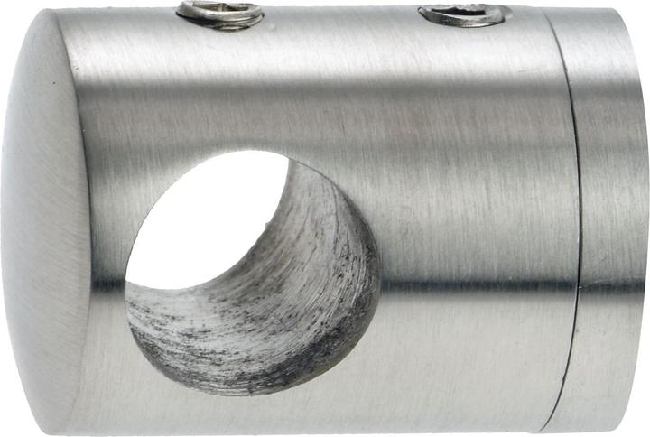 Produktbild Croso Querstabhalter für geraden Anschluss, Bohrung 10,2 mm, Edelstahl V2A
