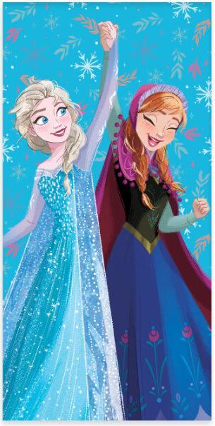 Disney Eiskönigin Cheerfulness Badetuch, Strandtuch 60x120cm (60 x 120 cm)