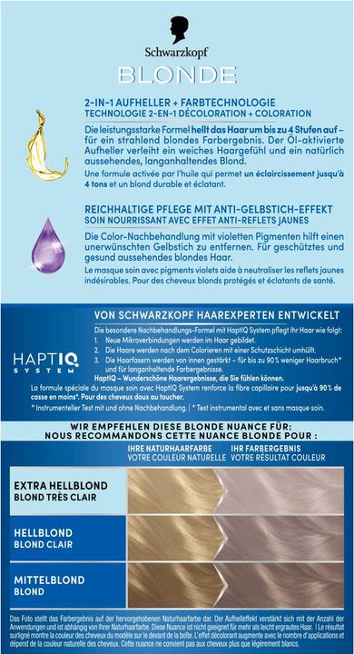 Image du produit Schwarzkopf Blonde Couleur éclaircissante 10.29 Blond platine (Blonde platine)