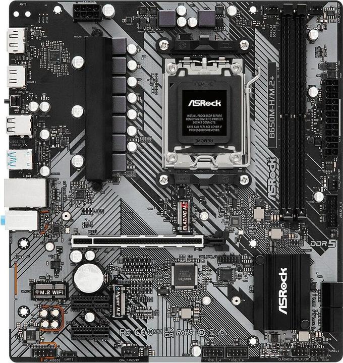 AsRock B650M-H/M.2+ (AM5, AMD B650, mATX)