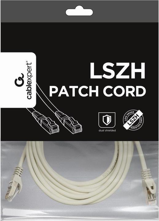 Image du produit Gembird PP6A-LSZHCU-W-5M cordon de raccordement (S/FTP, CAT6a, 5 m)
