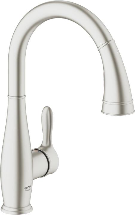 Image du produit Grohe Robinet de cuisine avec douchette Parkfield supersteel mat 30215