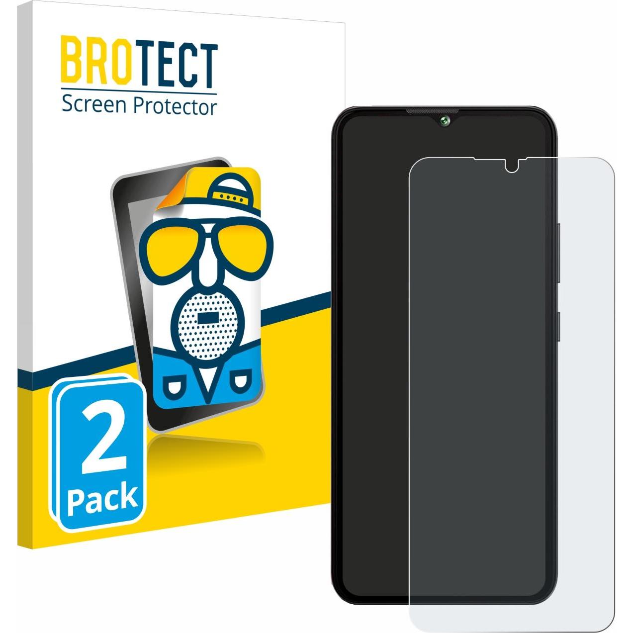 BROTECT Entspiegelungsfolie Displayschutz Displayschutzfolie Folie Matt (2 Stück, Cubot A10), Smartphone Schutzfolie, Gr...