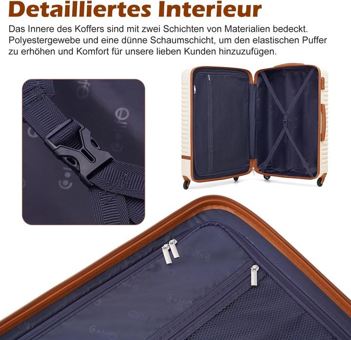 Immagine prodotto Coolife Set di valigie da 3 pezzi (93 l)