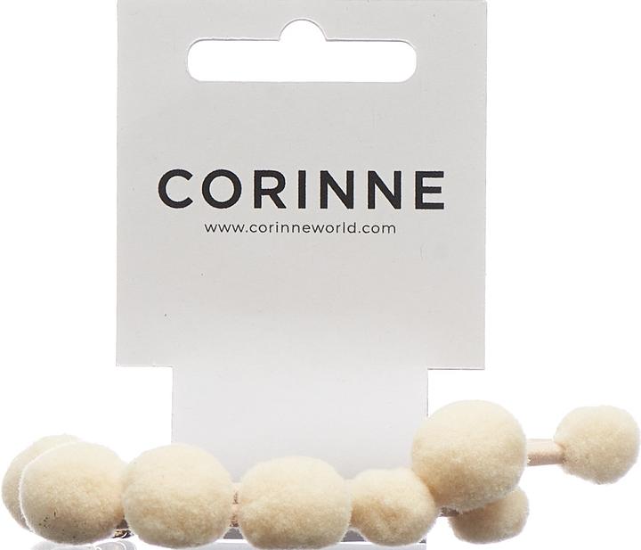 Immagine prodotto Corinne Mondo - Cravatta per capelli Pom Pom "Ibiza" Crema (Elastico per capelli)