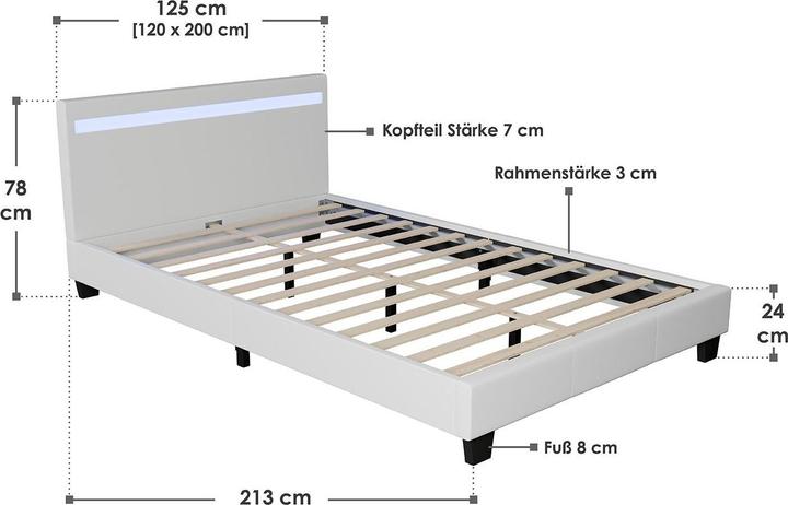 Actual product image Juskys Verona (120 x 200 cm)