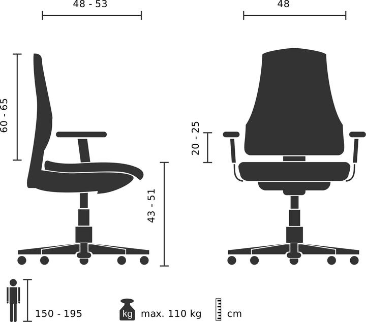 Actual product image Topstar P91 AL.G3 (43 - 51 cm)