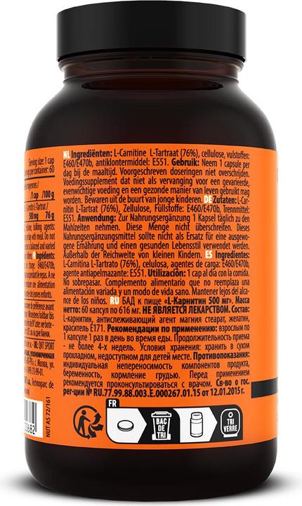 Produktbild QNT L-Carnitine (60 Stück, Kapseln, 39 g)