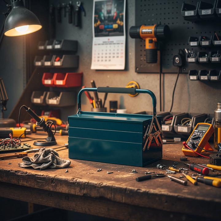 Actual product image Durhand Toolbox 5 compartment design