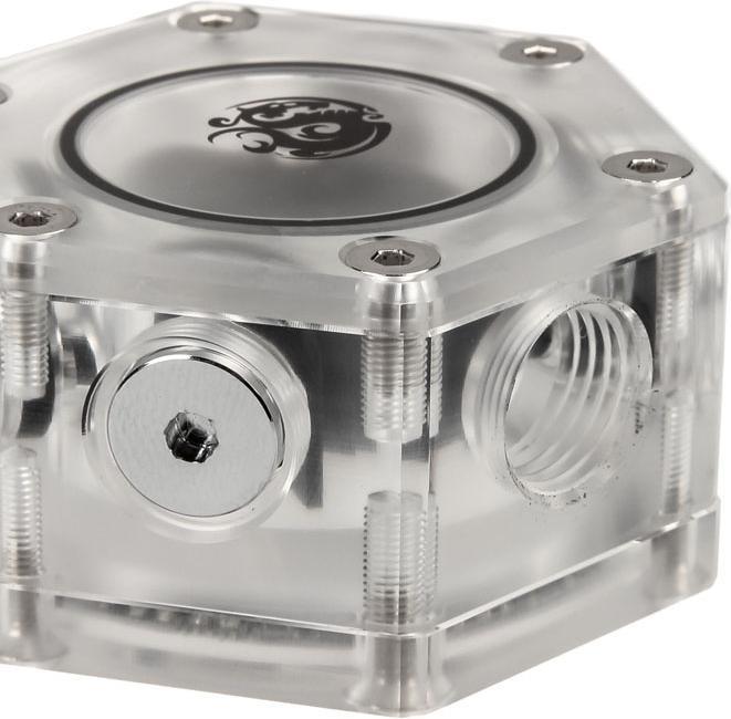 Actual product image Bitspower Hexagonal flow indicator, RGB
