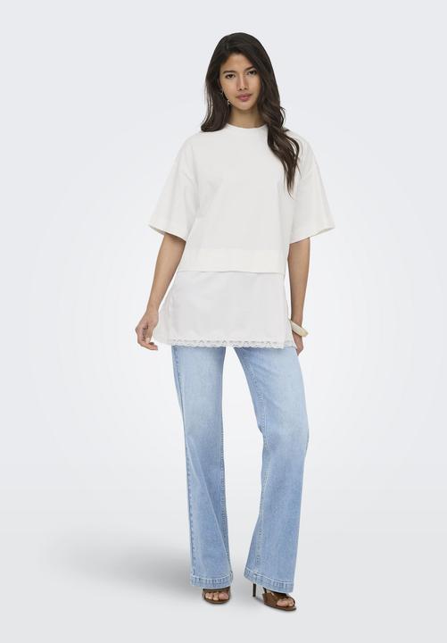 Produktbild Only Onlmexa S/S Tee Lace Top Wvn (S)