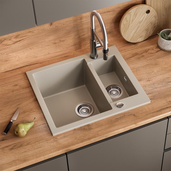 Actual product image Bergström Prague with 2 sinks (Fitted sink, 50 cm, 58 cm)
