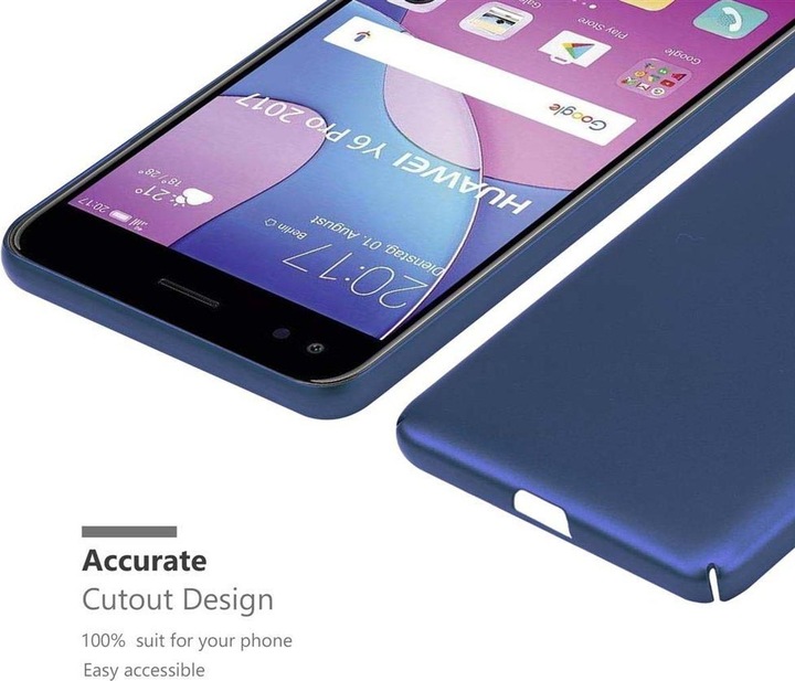 Produktbild Cadorabo Hard Cover Matt Metall Cover (Huawei Y6 Pro (2017))