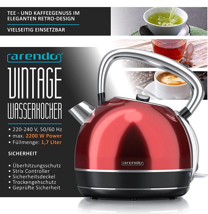 Produktbild Arendo E: Rot, 1,7 Liter (1.70 l)
