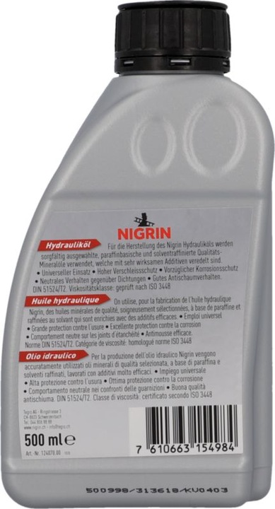 Produktbild Nigrin Hydrauliköl HLP ISO 32 (500 ml)