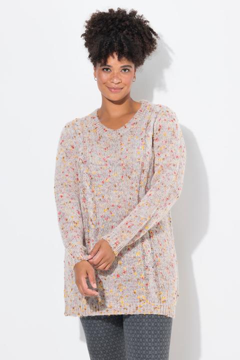 Actual product image Janet & Joyce Pullover, Classic Fit, Noppengarn, Zopfmuster (50, 52)