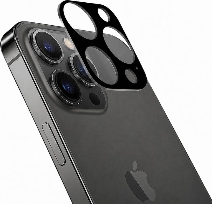 Actual product image Techsuit - Full Camera Glass - iPhone 13 Pro / iPhone 13 Pro Max - Black (Apple iPhone 13 Pro, Apple iPhone 13 Pro Max)