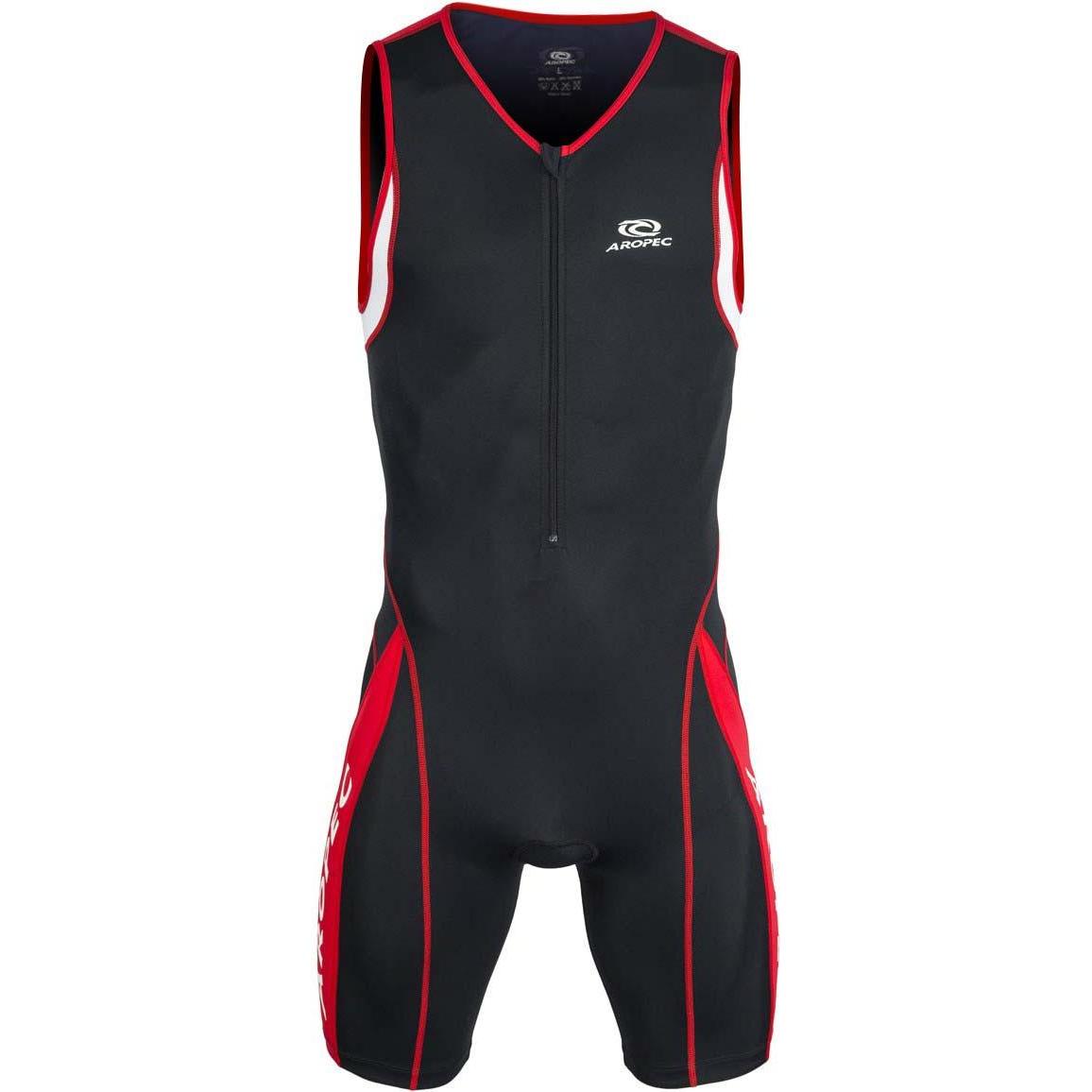 Aropec, Herren, Velotrikot, Panther TriSuit AP-104M (XXL), Schwarz, Rot, XXL