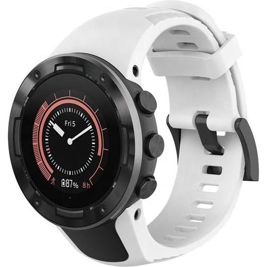 Strap-it Silikonarmband (Silikon, Suunto 5), Uhrenarmband, Weiss