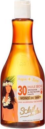 Produktbild Soleil des Îles Trockenöl Bräun & Schutz SPF30 Monoï Öl (Selbstbräunungsöl, 150 ml)